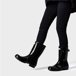 Hunter Rain Boots, Gloss Black